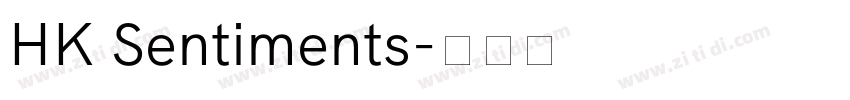 HK Sentiments字体转换